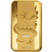 1oz Pamp Suisse Lunar Dragon Gold Bar (BackA)